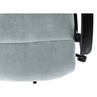  Кресло Бюрократ Triest Fabric-LT28 серо-голубой Light-28 крестов. металл черный 