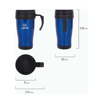  Автокружка LAIMA 605128. синяя 