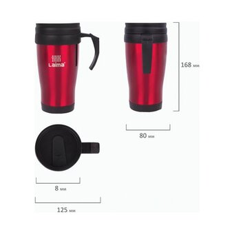  Автокружка LAIMA 605127 красная 