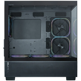  Корпус XASTRA Q500M 6ARGB-FG-C10-UC Black (Q500M-6FG12A-C10-UC) mATX/Aquarium/Screewless/ 6x120mm ARGB PWM FG fans/Argb+PWM HUB 10port/ Type-C 