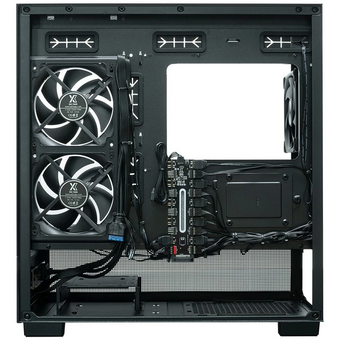  Корпус XASTRA Q500M 6ARGB-FG-C10-UC Black (Q500M-6FG12A-C10-UC) mATX/Aquarium/Screewless/ 6x120mm ARGB PWM FG fans/Argb+PWM HUB 10port/ Type-C 