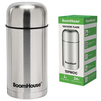  Термос BOOMHOUSE 700320 1л серебристый 