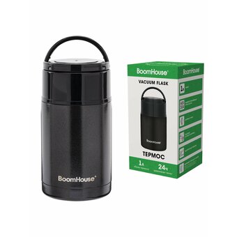  Термос BOOMHOUSE 700327 1л черный 