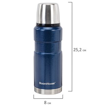  Термос BOOMHOUSE 700309 0,6л Darkblue синий 