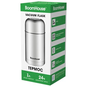  Термос BOOMHOUSE 700320 1л серебристый 