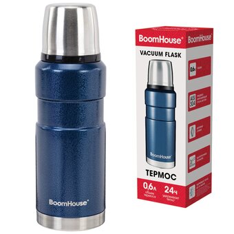  Термос BOOMHOUSE 700309 0,6л Darkblue синий 