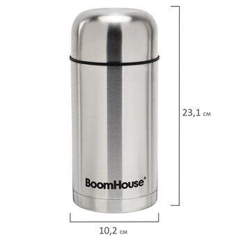  Термос BOOMHOUSE 700320 1л серебристый 