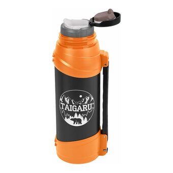  Термос классический TAIGARU 608817 оранжево-серый 