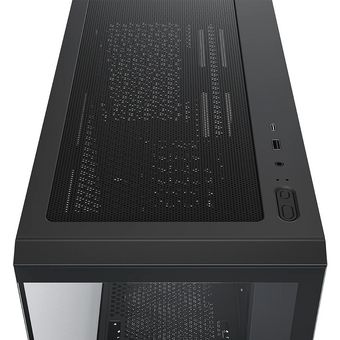  Корпус XASTRA Q600-0F-UC Black ATX/Aquarium/Screewless/no fans/Type-C 