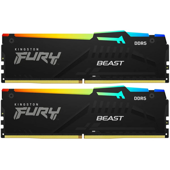  ОЗУ Kingston Fury Beast Black Expo KF556C36BBE2AK2-64 DDR5 - 2x 32ГБ 5600МГц, DIMM, Ret 