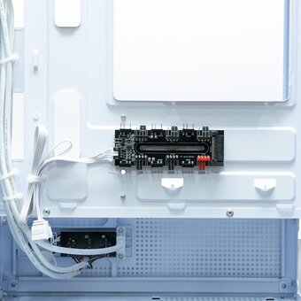  Корпус XASTRA Q300M 3ARGB-C6 White (Q300M-3FM12A-C6-WH) mATX/Aquarium/Screewless/ 3x120mm ARGB PWM FM fans/Argb+PWM HUB 6port 