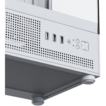  Корпус XASTRA Q300M 3ARGB-C6 White (Q300M-3FM12A-C6-WH) mATX/Aquarium/Screewless/ 3x120mm ARGB PWM FM fans/Argb+PWM HUB 6port 