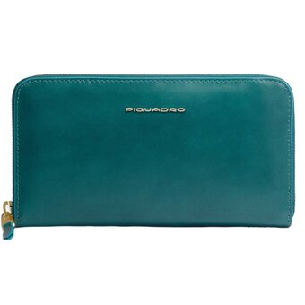  Кошелек женский Piquadro Blue Square PD1515B2R/OT3 кожа натуральная, синий петроль 