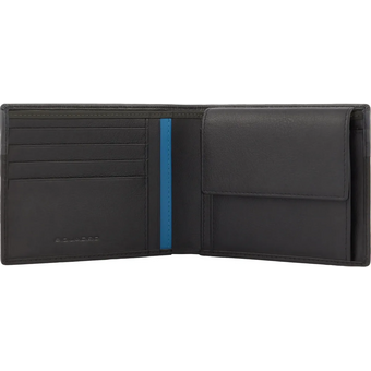  Кошелек мужской Piquadro Urban PU257UB00R/NGR кожа натуральная, черный/серый 