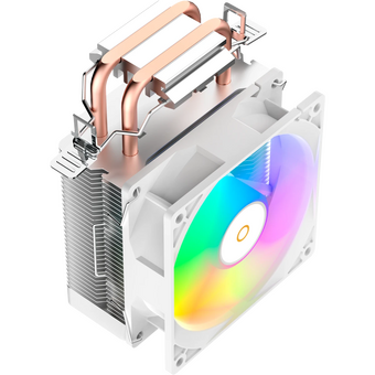  Кулер Ocypus Gamma A20 WH ARGB, 92mm FARGB Fan, Top FARGB Panel, 2 Heat pipes, 3-pin, 1900 RPM, 21DBA, Hydro Bearing, LGA115X/1200/1700 