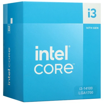 Процессор Intel Core i3-14100 BX8071514100 LGA1700 (Raptor Lake, 4C/8T, 3.4/4.7GHz, 5MB, 110W, UHD Graphics 730) BOX 