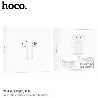  Наушники bluetooth HOCO EW91 True wireless stereo headset белый 