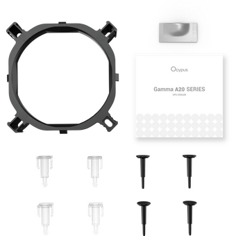  Кулер Ocypus Gamma A20 WH ARGB, 92mm FARGB Fan, Top FARGB Panel, 2 Heat pipes, 3-pin, 1900 RPM, 21DBA, Hydro Bearing, LGA115X/1200/1700 