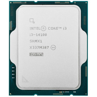  Процессор Intel Core i3-14100 BX8071514100 LGA1700 (Raptor Lake, 4C/8T, 3.4/4.7GHz, 5MB, 110W, UHD Graphics 730) BOX 