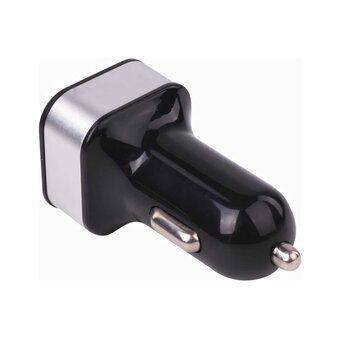  Зарядное устройство автомобильное SONNEN 454796 2 порта USB, выходной ток 2,1А, черное-белое 
