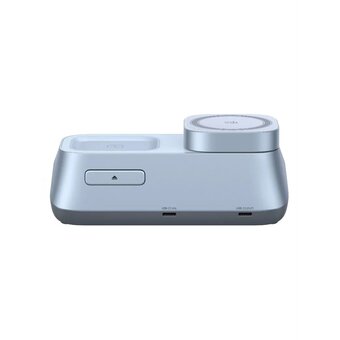  Зарядное устройство UGREEN W711 (55677) MagFlow Desktop 3-in-1 Magnetic Wireless Charger 25W QI2.2 Starlight Blue 