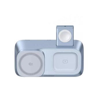  Зарядное устройство UGREEN W711 (55677) MagFlow Desktop 3-in-1 Magnetic Wireless Charger 25W QI2.2 Starlight Blue 