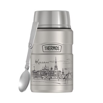  Термос THERMOS SK3021(Kazan) 0,7L нерж с ложкой 