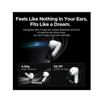 Наушники UGREEN WS215 (65385) LightBuds Pro Bluetooth 6.0 Earphone 6 Mics With Noise Reduction White 