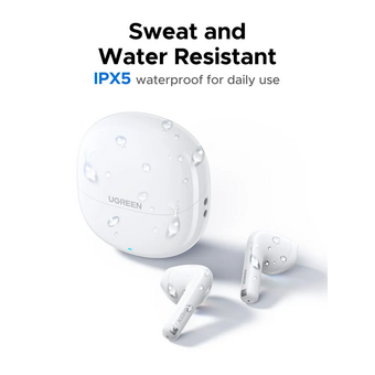  Наушники UGREEN WS217 (65876) LightBuds Bluetooth 6.0 Wireless ENC Earphone White 
