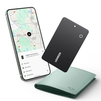  Трекер UGREEN CM915 (75497) Bluetooth Finder 1.7mm FineTrack Slim Pro Black 