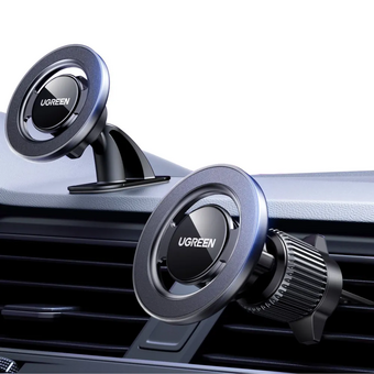  Автодержатель UGREEN LP986 (85397) Universal 2-in-1 Magsafe Car Phone Mount for Air Vent  Dashboard (Set) Black 
