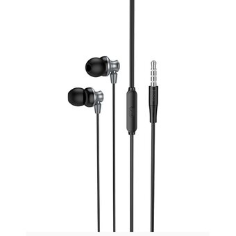  УЦ Наушники HOCO M98 universal earphones with microphone металлический серый (плохая упаковка) 
