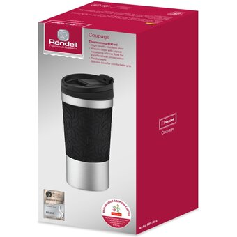  Термокружка Rondell Coupage RDS-1818 0.4л. черный 