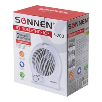  Тепловентилятор SONNEN F-200 (453493) белый 