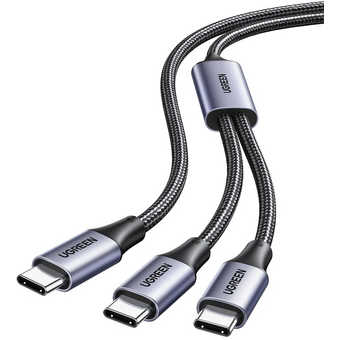  Кабель UGREEN L533 (75733) Universal PD Fast Charging 140W Max Cable 2-in-1 USB-C 2m Space Gray 