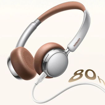  Наушники UGREEN HP207 (75629) Studio Plus Bluetooth Active Noise-Cancelling Headphones Silvery Brown 