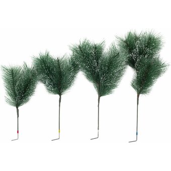  Ель новогодняя искусственная Золотая сказка 592045 Пушистая 180см, с инеем и шишками, зеленая 