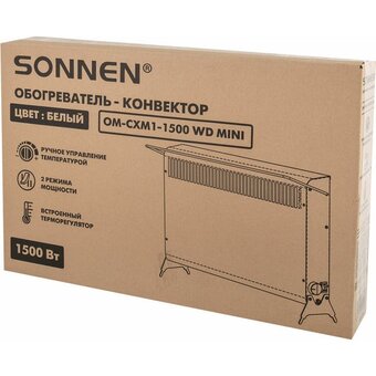  Конвектор SONNEN Mini-1500.2 белый 