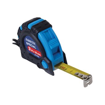 Рулетка измерительная RABBITEX 671353 Special 3м*16мм, обрезиненный корпус, 3 фиксатора 
