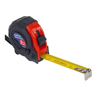  Рулетка измерительная RABBITEX 671356 Professional 3м*16мм, обрезиненный корпус, 3 фиксатора 