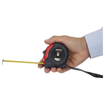  Рулетка измерительная RABBITEX 671357 Professional 5м*19мм, обрезиненный корпус, 3 фиксатора 