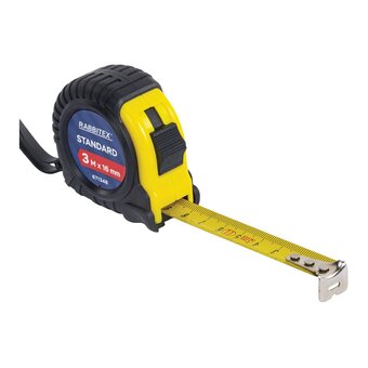  Рулетка измерительная RABBITEX 671348 Standard 3м*16мм, обрезиненный корпус, с фиксатором 