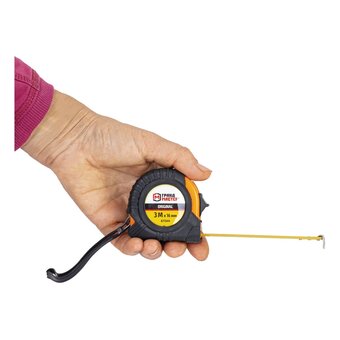  Рулетка измерительная ГРАНДМАСТЕР 671344 Original 3м*16мм, обрезиненный корпус, с фиксатором 