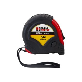  Рулетка измерительная ГРАНДМАСТЕР 671352 Ultra 5м*19мм, обрезиненный корпус, 3 фиксатора 