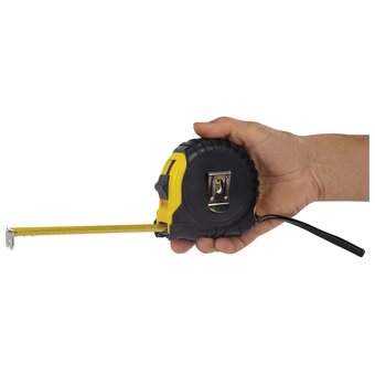  Рулетка измерительная RABBITEX 671351 Standard 10м*25мм, обрезиненный корпус, с фиксатором 