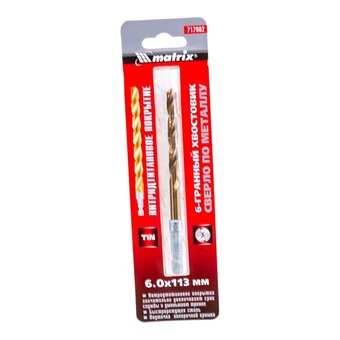 Сверло MATRIX 717602 по металлу, 6мм, шестигранный 