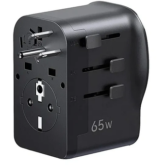  Переходник питания UGREEN S550 (55001) 65W Universal Travel Adapter Black 