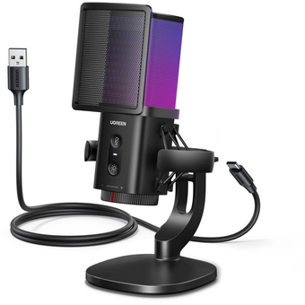  Микрофон UGREEN CM581 (65629) USB-C Desktop Microphone 20Hz-20kHz Black 