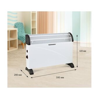  Конвектор SONNEN Y-01S белый/черный 