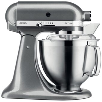  Планетарный миксер KitchenAid 5KSM185PSEMS Artisan серебряный медальон 